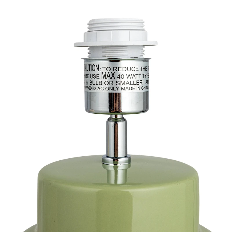 Hello Honey® 20.5" Stoneware Table Lamp with Linen Shade and Inline Switch