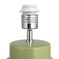 Hello Honey® 20.5" Stoneware Table Lamp with Linen Shade and Inline Switch