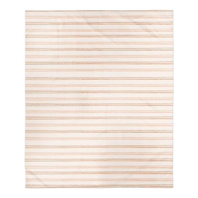 Rust Loose Lines 50" x 60" Sherpa Fleece Blanket