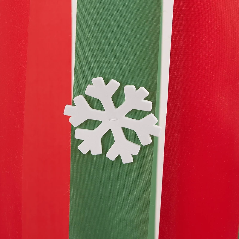 53" Red, Green & White Snowman Windsock
