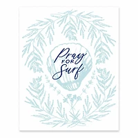 Pray For Surf Tabletop Canvas Accent