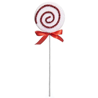 10.25" Red & White Lollipop Pick by Ashland®