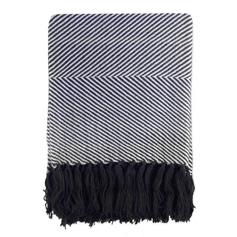 DII® Gray Luxury Chevron Throw