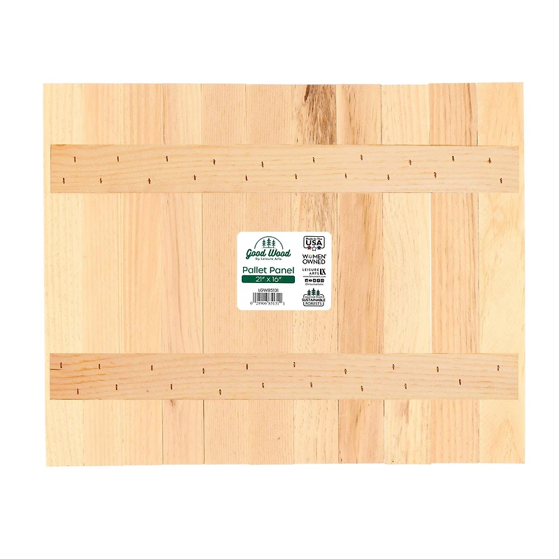 Good Wood by Leisure Arts 21" x 16" Pallet Panel