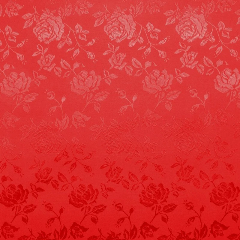 Red Jacquard Satin