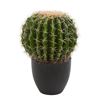 14" Potted Artificial Cactus