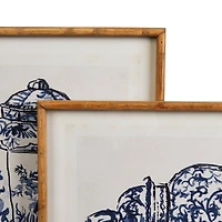 Hello Honey® Ginger Jar Wall Art with Wood Frame & Glass Cover Set