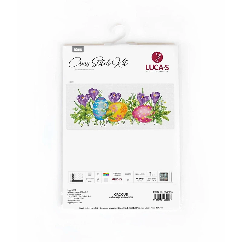 Luca-S Crocus Counted Cross Stitch Kit