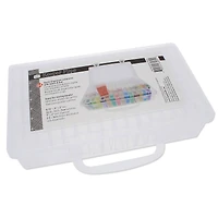 The Beadsmith® Plastic Box with Flip Boxes and Labels