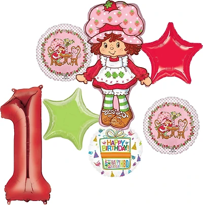 Strawberry Shortcake™ Birthday 7-Piece Foil Balloon Bouquet