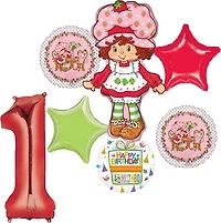 Strawberry Shortcake™ Birthday 7-Piece Foil Balloon Bouquet