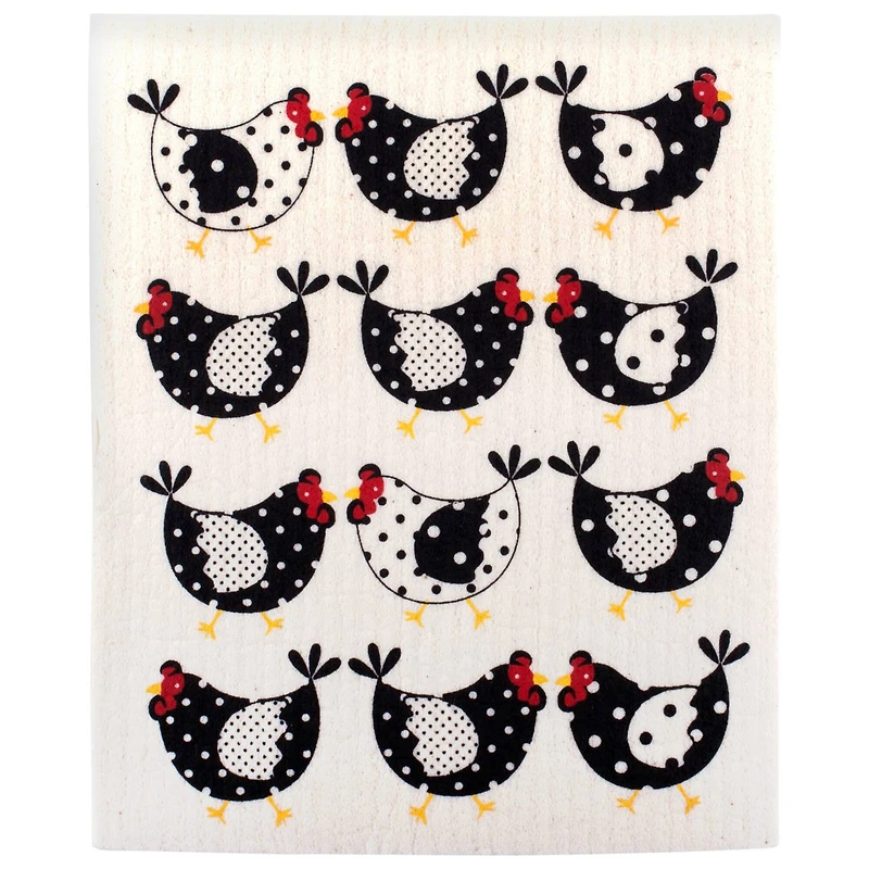 DII® Chickens Swedish Dishcloth, 3ct.