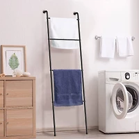 NEX™ Black Metal Blanket Ladder Holder Set