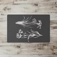 Floral Stems Sketch 18" x 27" Floor Mat