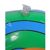 Swim Central 24" Inflatable Orange & Blue Snail Swimming Pool Tube Ring Float