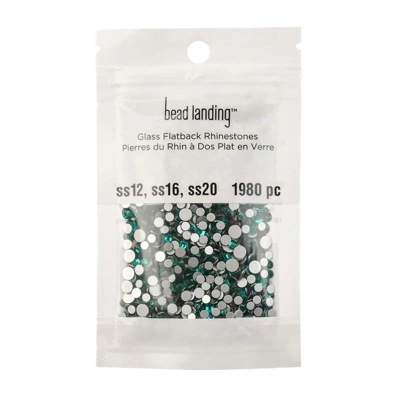 Combo Glass Flatback Rhinestones by Bead Landing
