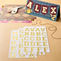 Golden Vinyl Alphabet Sticker Sheets by Recollections™