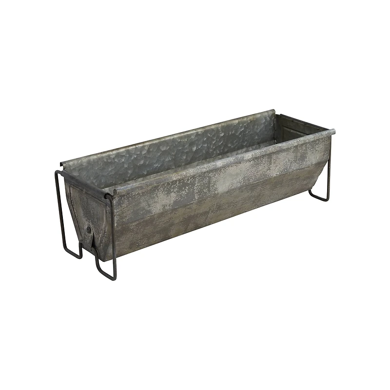 Hello Honey® Distressed Metal Trough Container