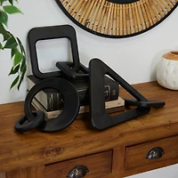 CosmoLiving by Cosmopolitan Wood Chain Sculpture Set