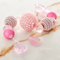 12 Packs: 13 ct. (156 total) Pink Glass & Resin Mixed Beads by Bead Landing™