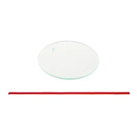 3" Round Clear Glass Sublimation Ornaments, 3ct. by Make Market®