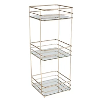 Elle Décor Satin Gold 3 Tiered Spa Tower