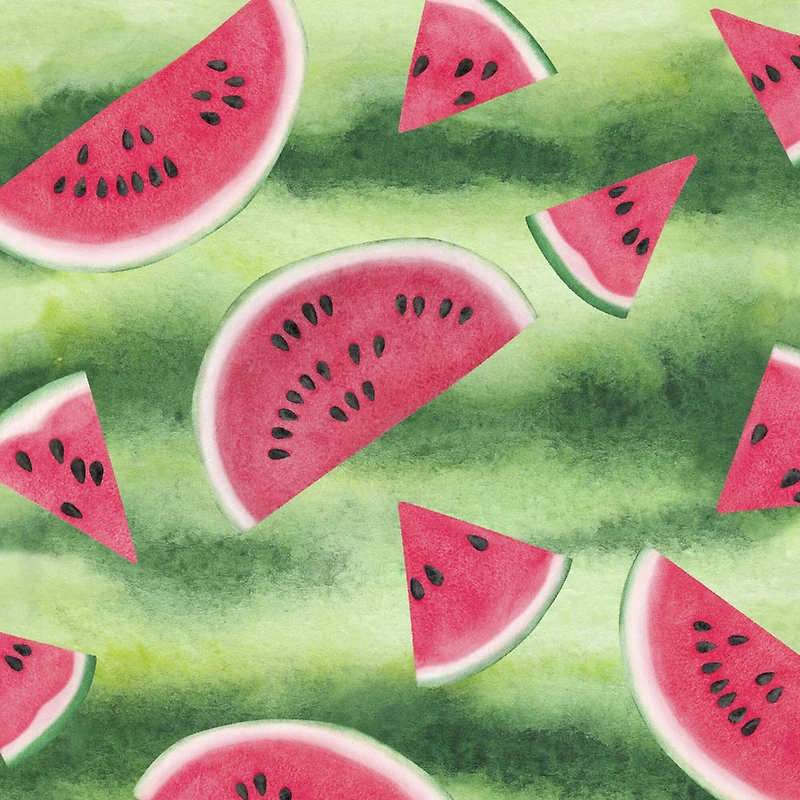 Green Watermelon Cotton Fabric Bundle by Loops & Threads™