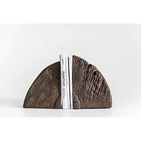 Hello Honey® Found Wood Wheel Cog Bookends Set