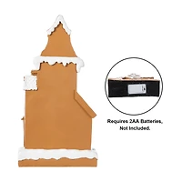 Glitzhome® 17.75" Christmas Lighted Resin Gingerbread House Table Decor