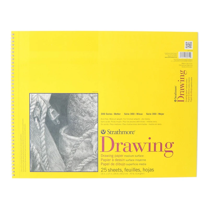 Strathmore® 300 Series Wired Drawing Paper Pad