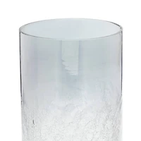 16" Black Glass Traditional Candle Holder