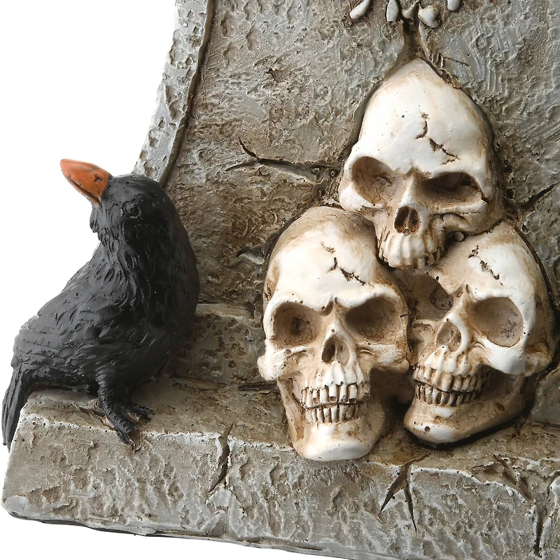 12" Tombstone & Skeleton Reaper