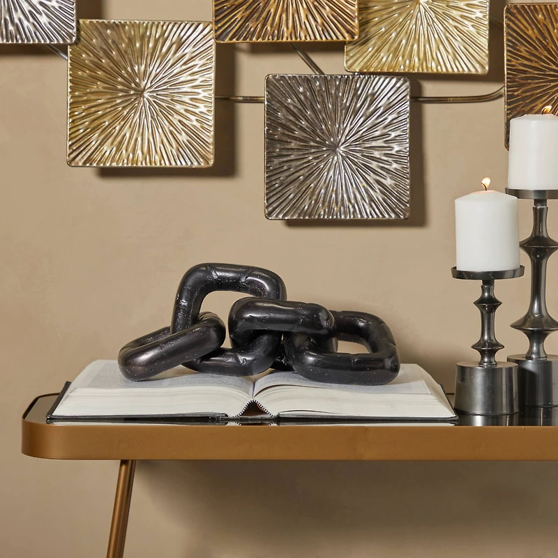 The Novogratz 14" Aluminum Chain Sculpture