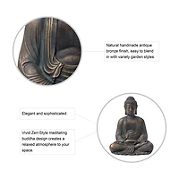 Glitzhome® 23" Meditating Buddha Statue