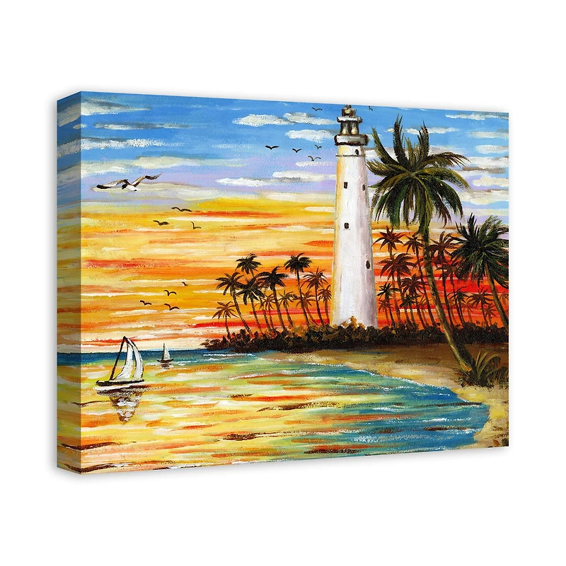 Lighthouse View 20" x 16" Canvas Wall Art