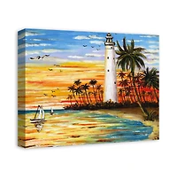 Lighthouse View 20" x 16" Canvas Wall Art