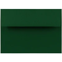 JAM Paper A7 Dark Green Premium Invitation Envelopes