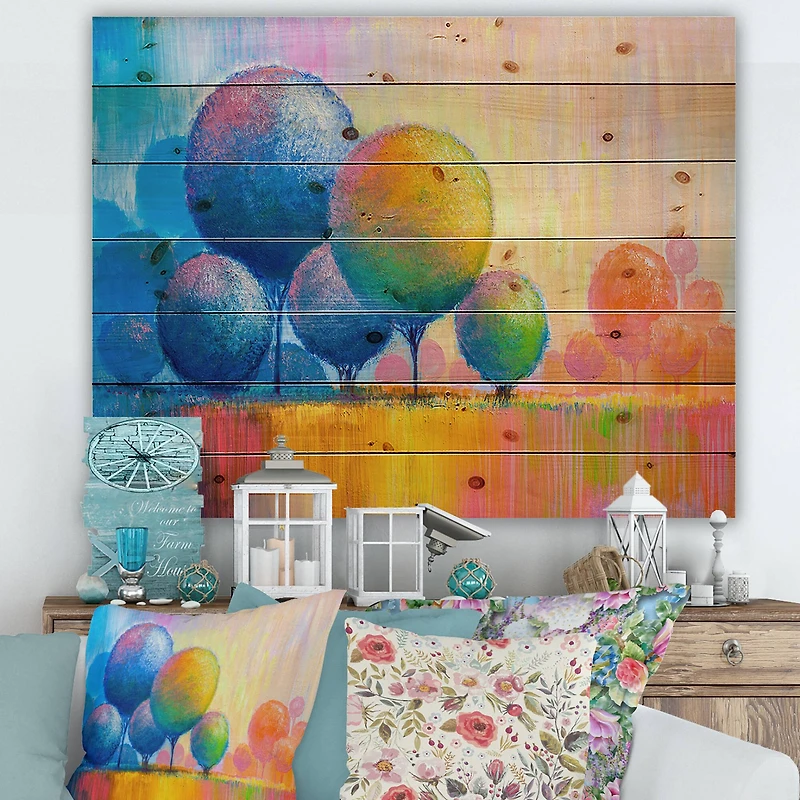 Designart - Colourful Ornamental Trees VII