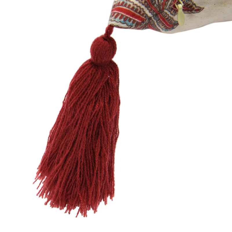 Hello Honey® Fern Frond Square Pillow Cover with Tassels