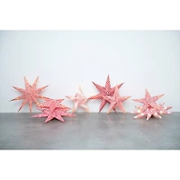 Hello Honey® 24" Red LED Paper Star Ornaments Set