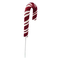 31" Red & White Glitter Candy Cane Stem by Ashland®