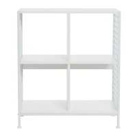 Household Essentials 28" 4-Compartment Trellis Storage Bookshelf