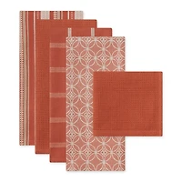 DII® Assorted Spice Dishtowel & Dishcloth (Set of 5)