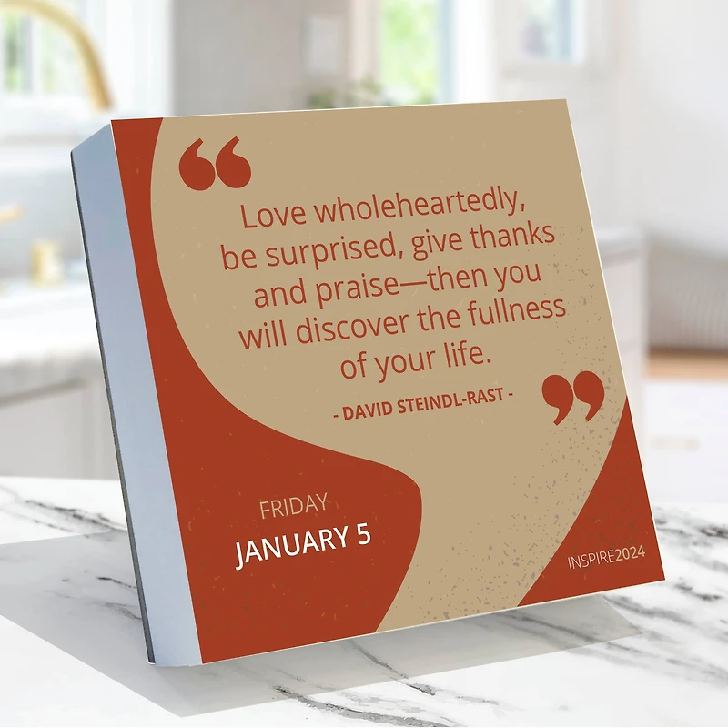 TF Publishing 2024 Inspire Daily Desktop Calendar