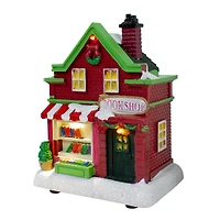 LED Lighted Theater and Shops Christmas Village Display Set - 11-Piece
