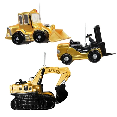 Assorted 5.5" Construction Equipment Glass Ornament by Ashland®, 1pc.