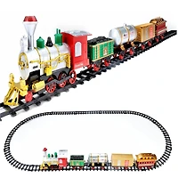 17-Piece Battery Operated Lighted & Animated Christmas Express Train Set