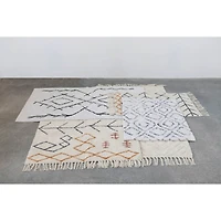 Hello Honey® Cotton Tufted Rug With Abstract Design & Fringe