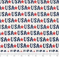 SINGER Starred USA Print Ringspun Cotton Fabric