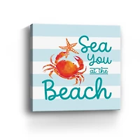 Coral Aqua IV Canvas Giclee